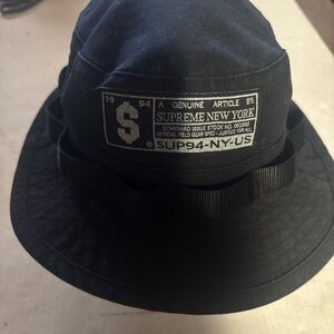 Supreme Black Military Boonie Hat